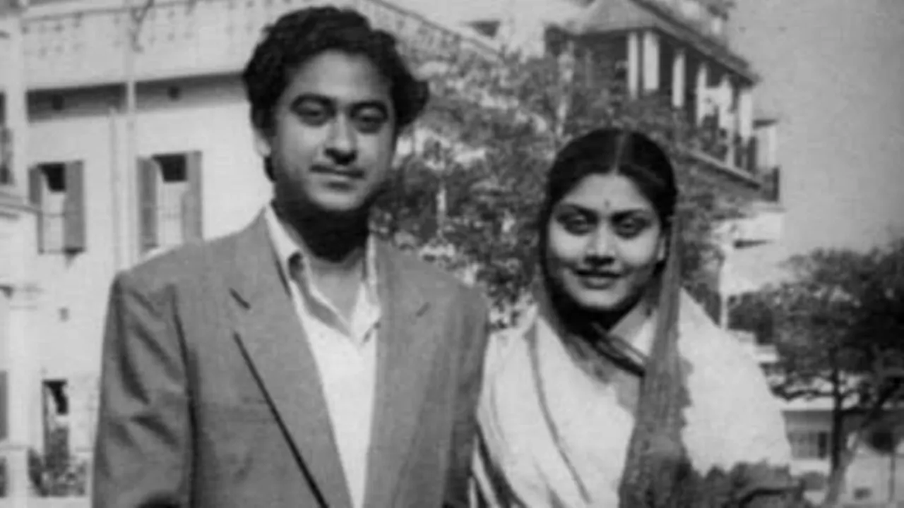 Ruma Guhathakurta: কিশোর কুমারের সঙ্গে রুমা গুহঠাকুরতা।