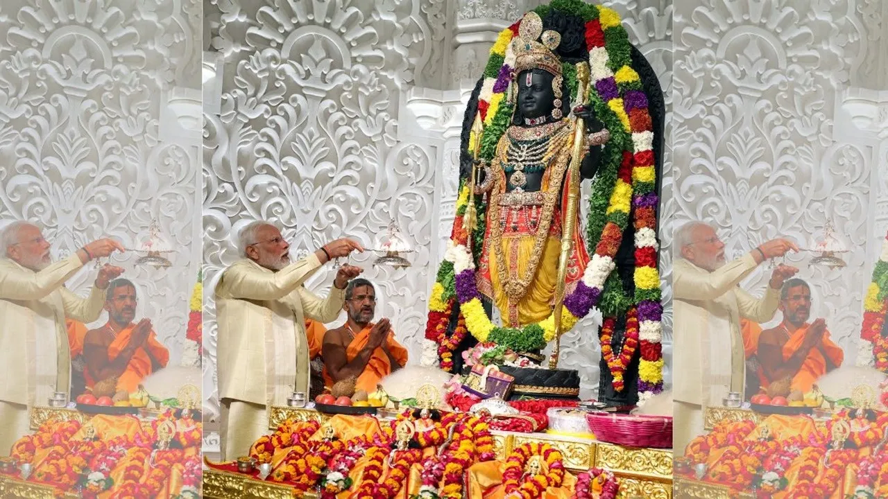 Ayodhya Ram Mandir, Ram Mandir Flag Hoisting, Narendra Modi Speech, Mohan Bhagwat, Ayodhya Event, Ram Mandir Ceremony, Indian Civilization, Saffron Flag, Ram Temple Inauguration, Modi in Ayodhya, Ram Temple Rituals, India Democracy Statement, Macaulay Influence, Ram Narrative, Ayodhya News 2025