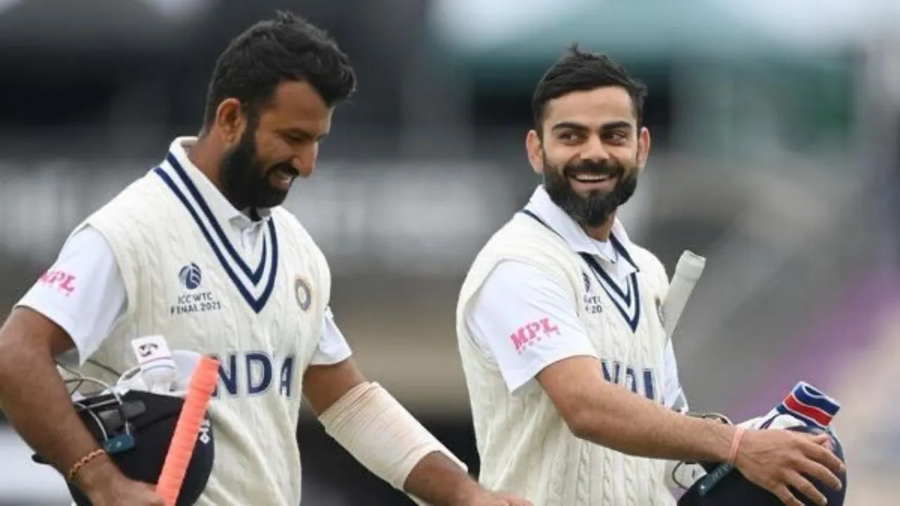 Cheteshwar Pujara and Virat Kohli