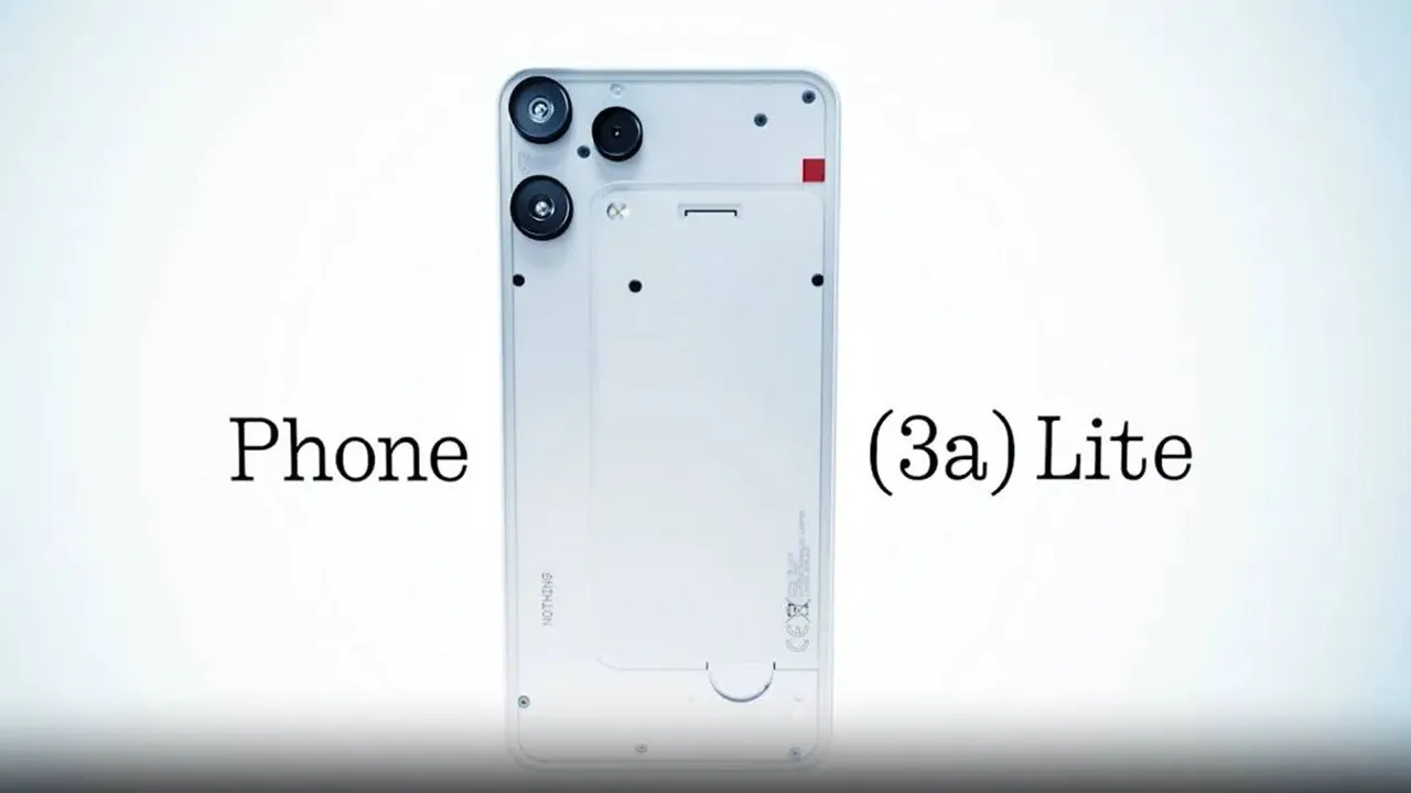 Nothing Phone 3a Lite, Nothing budget phone, Nothing 5G phone India, Phone 3a Lite price India, Phone 3a Lite specs, Nothing Flipkart sale, Mediatek Dimensity 7300 Pro, 5000mAh battery phone, AMOLED display phone, Triple camera phone, Android 15 Nothing OS 3.5, Nothing phone colours, Nothing Phone 3 series India