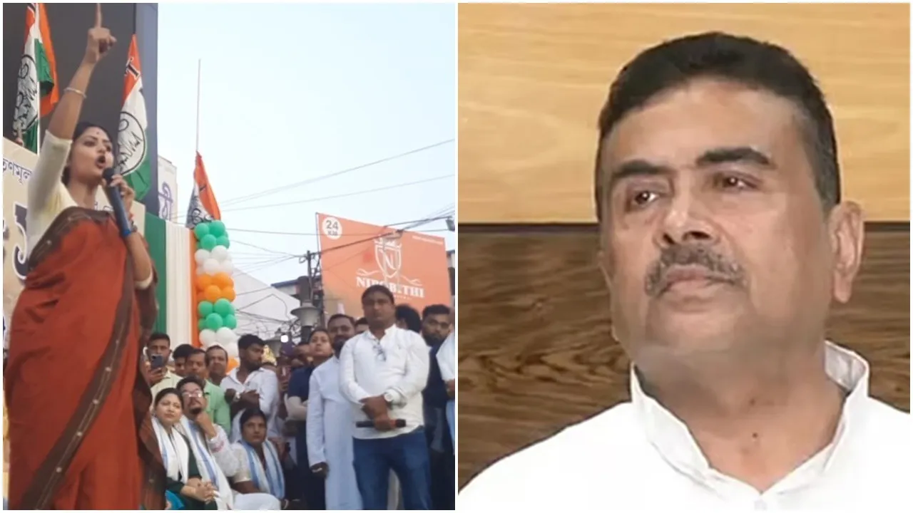 Sayani Ghosh speech, TMC protest Krishnanagar, BJP TMC clash, BLO Rinku Tarafdar death, Mamata Banerjee vs BJP, West Bengal SIR controversy, TMC rally highlights, Suvendu Adhikari criticism, Bengal politics news, Krishnanagar political protest