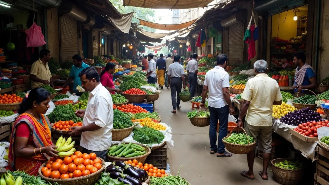 Indian Vegetable Market: ভারতীয় সবজি বাজার।