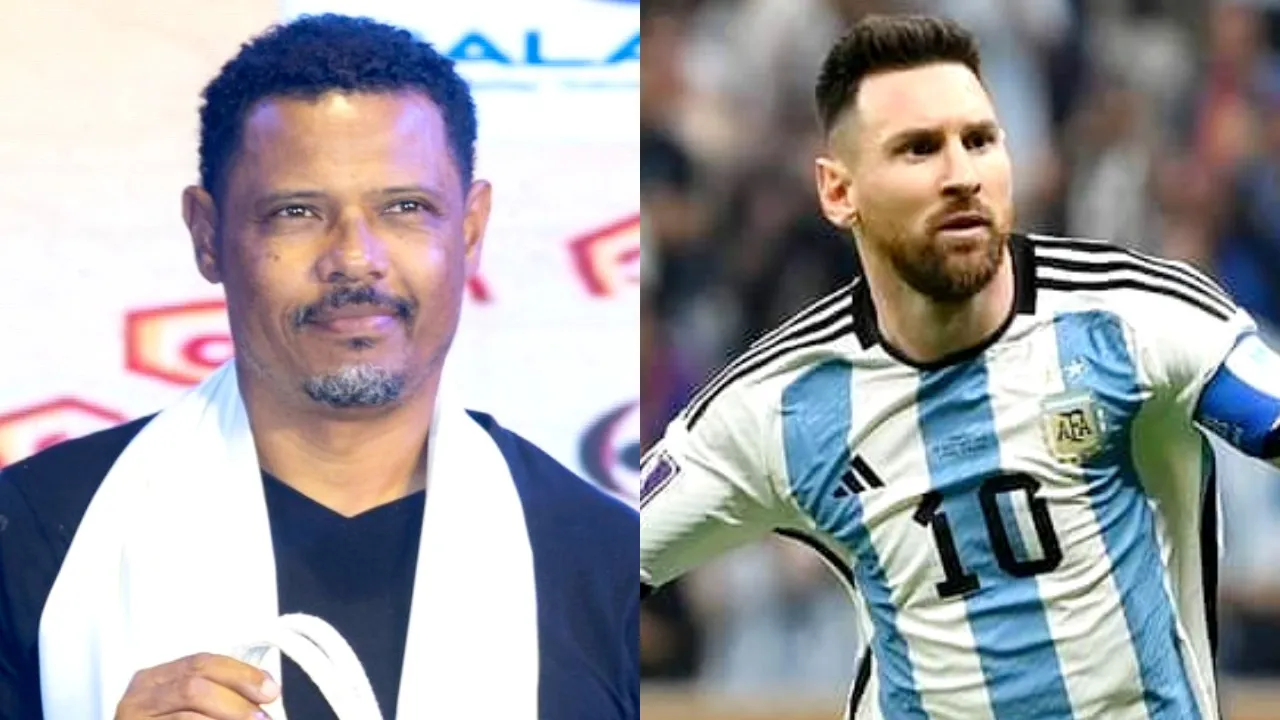 Jose Ramirez Barreto and Lionel Messi