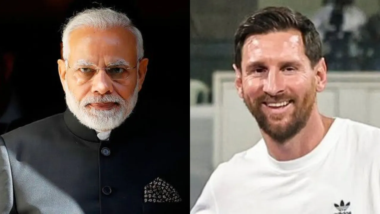 Narendra Modi and Lionel Messi