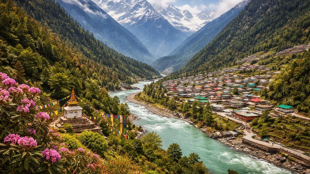 Chungthang village,  Offbeat Sikkim,  North Sikkim travel,  Hidden villages of Sikkim  ,Teesta Lachung river confluence,  Guru Padmasambhava Chungthang,  Sikkim offbeat destination  ,Mountain village in Sikkim,  Chungthang travel guide,  North Sikkim tourism,চংথাং গ্রাম,  সিকিমের অফবিট গ্রাম,  উত্তর সিকিম ভ্রমণ  ,সিকিমের লুকোনো পাহাড়ি গ্রাম,  তিস্তা ও লাচু নদীর মিলনস্থল,  গুরু পদ্মসম্ভব চংথাং  ,অফবিট সিকিম ডেস্টিনেশন  ,পাহাড়ি গ্রাম সিকিম,  চংথাং ভ্রমণ গাইড,  উত্তর সিকিম পর্যটন