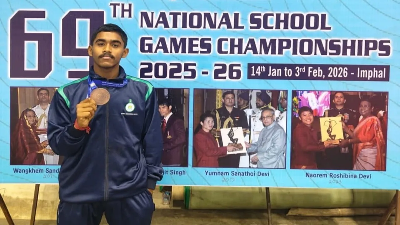 Chandan Sarkar  ,National School Games 2026,  Wushu Championship Bronze Medal  ,Jougram High School  ,Purba Bardhaman Sports News,Rickshaw puller son achievement  ,Wushu Sanda competition results,  SGFI National Games Manipur , West Bengal athlete success story  ,Inspirational sports news India,চন্দন সরকার,  জাতীয় স্কুল গেমস ২০২৬,  ওশু চ্যাম্পিয়নশিপ  ,ব্রোঞ্জ পদক জয়  ,জৌগ্রাম হাই স্কুল,রিকশাচালকের ছেলের সাফল্য  ,পূর্ব বর্ধমানের খবর  ,ওশু সন্ডা প্রতিযোগিতা  ,বাংলার গর্ব , অনুপ্রেরণামূলক গল্প,  খেলাধুলার খবর