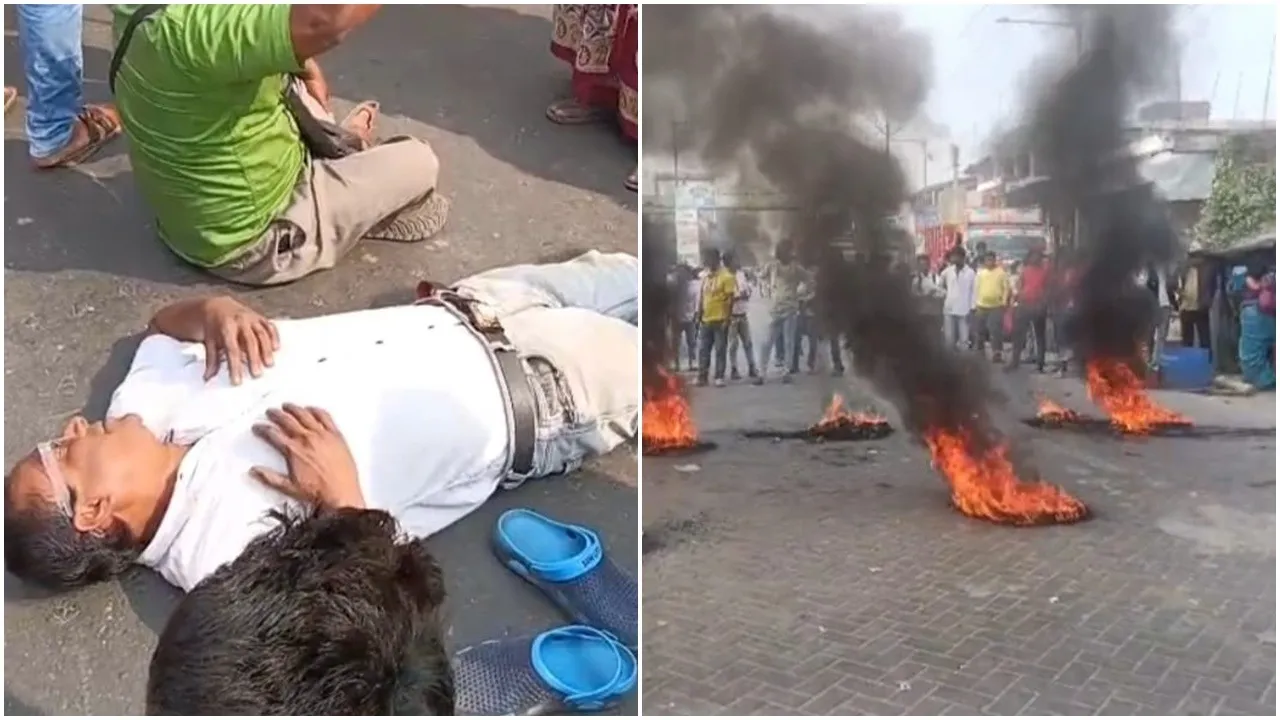 SIR Hearing Harassment, Basanti Violence, Barasat Road Blockade, BDO Office Vandalism, Voter List Revision, West Bengal Protests, Jessore Road Traffic, Sonakhali Incident, Kazipara, North 24 Parganas News, South 24 Parganas News,এসআইআর শুনানি, বাসন্তী বিডিও অফিস ভাঙচুর, বারাসাত পথ অবরোধ, ভোটার তালিকা সংশোধন, সোনাখালি, যশোর রোড বিক্ষোভ, কাজীপাড়া, দক্ষিণ ২৪ পরগনা, উত্তর ২৪ পরগনা, পুলিশি পদক্ষেপ, সাধারণ মানুষের হয়রানি