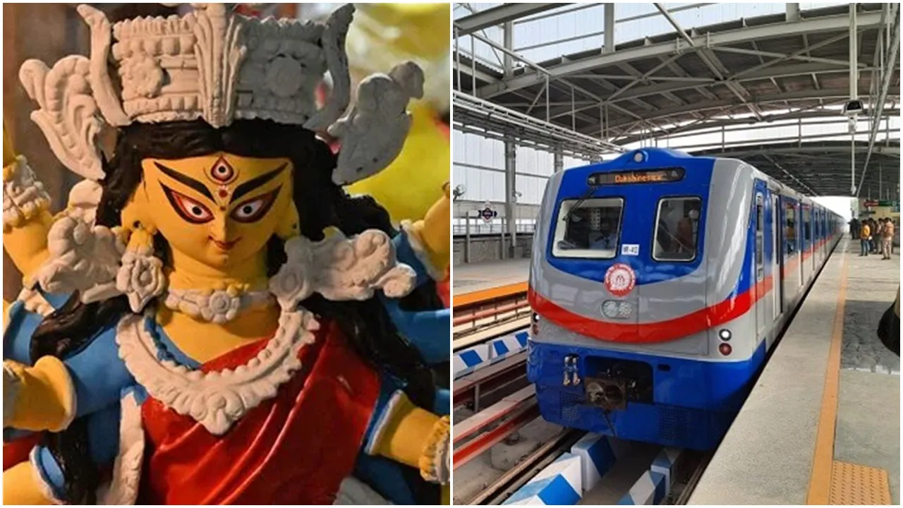 Kolkata Metro,Metro,metrorail,metro railway kolkata,durga puja 2024,কলকাতা মেট্রো,মেট্রো,মেট্রো রেল,দুর্গাপুজো ২০২৪