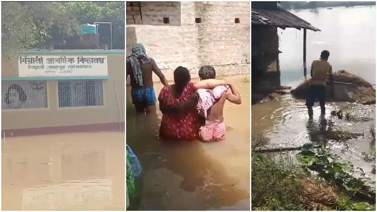 flood affected people questioning  dredging work of Mundeswari river,মুণ্ডেশ্বরী নদী, ড্রেজিং