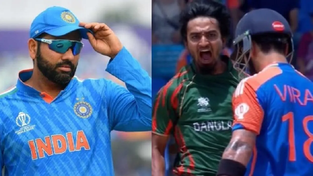 Tanzim Sakib on Rohit Sharma wicket