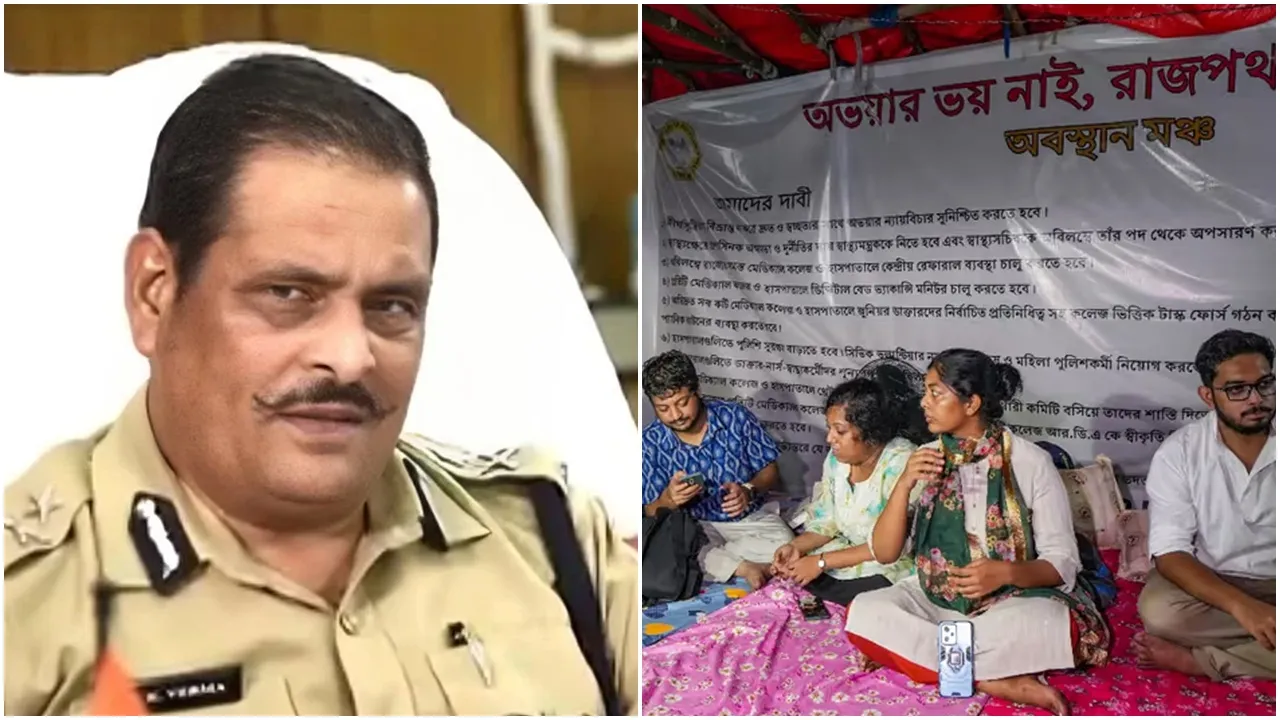 Junior Doctors, Junior Doctors & Hunger Strike, Hunger strike, Junior Doctor, Junior Doctors, Junior Doctors Strike, RG Kar Protest, RG Kar Medical College and Hospital Incident, Manoj Verma,Kolkata CP, জুনিয়র ডাক্তারদের অনশন, মনোজ ভার্মা, আরজি কর মেডিক্যাল কলেজ অ্যান্ড হাসপাতাল