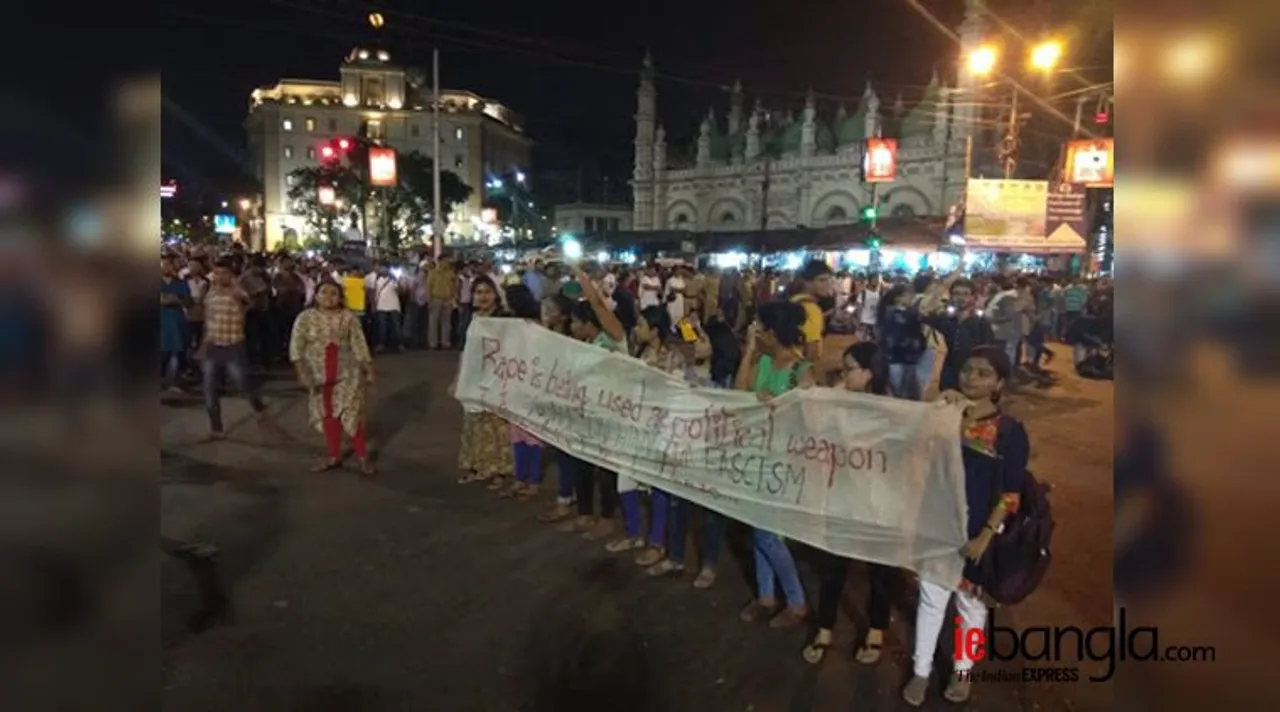 kathua, unnao, kolkata protest