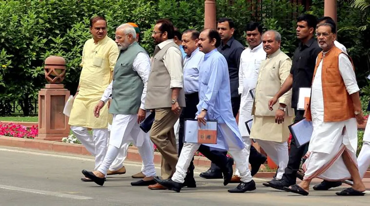 pm narendra modi, union ministers