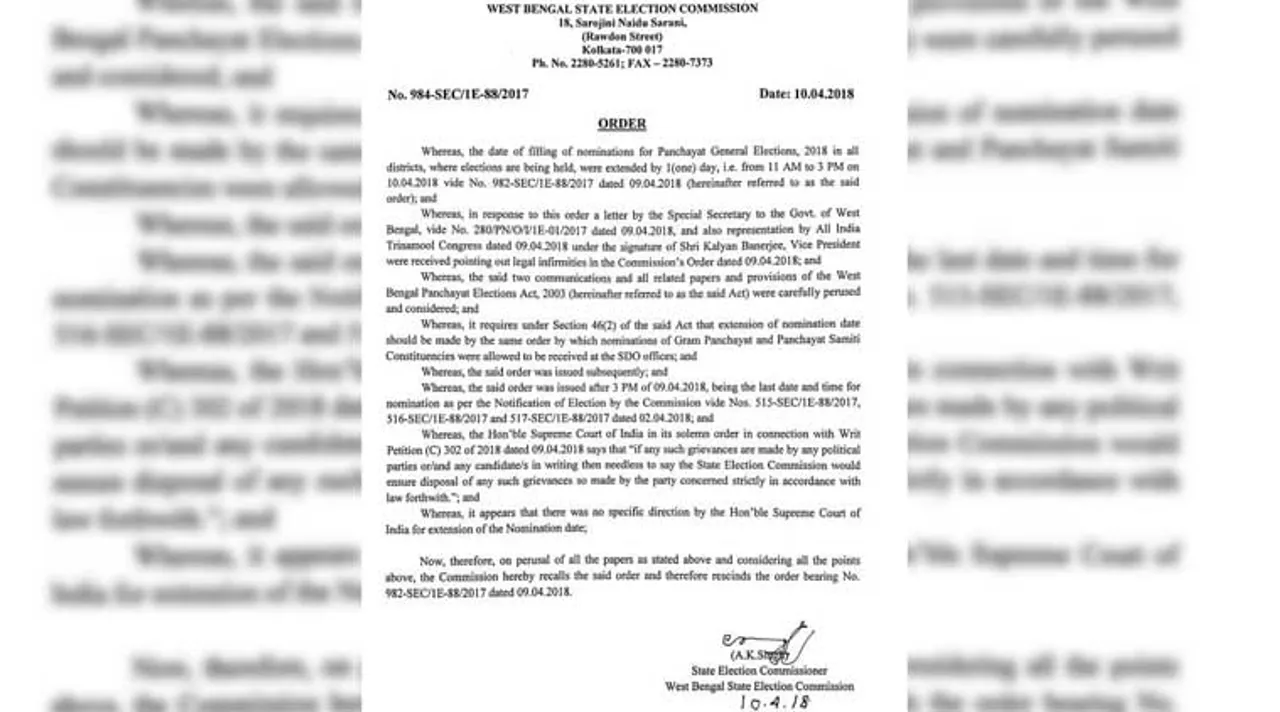 panchayat vote, election commission