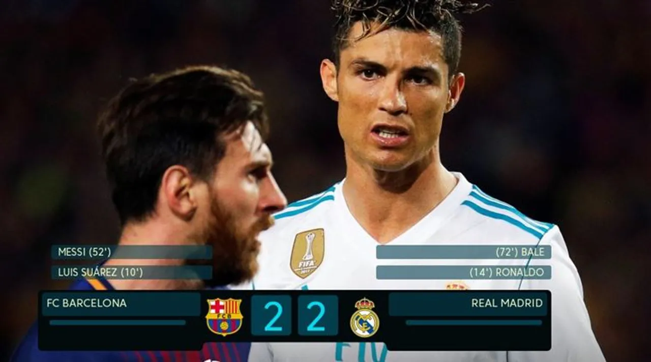 Barcelona 2 Real Madrid 2: LaLiga champions stay unbeaten despite Roberto's first-half red