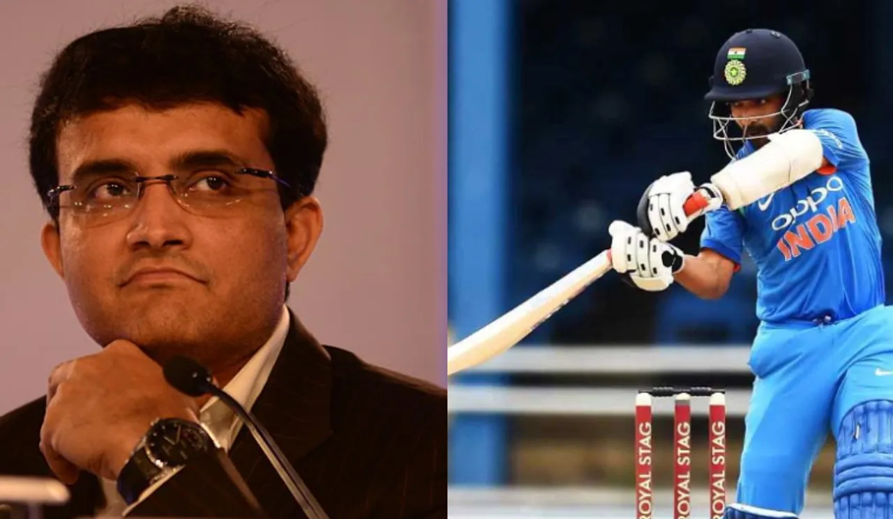 Sourav Ganguly Surprised By Ajinkya Rahane's Absence From The Limited-Overs Squads Against England