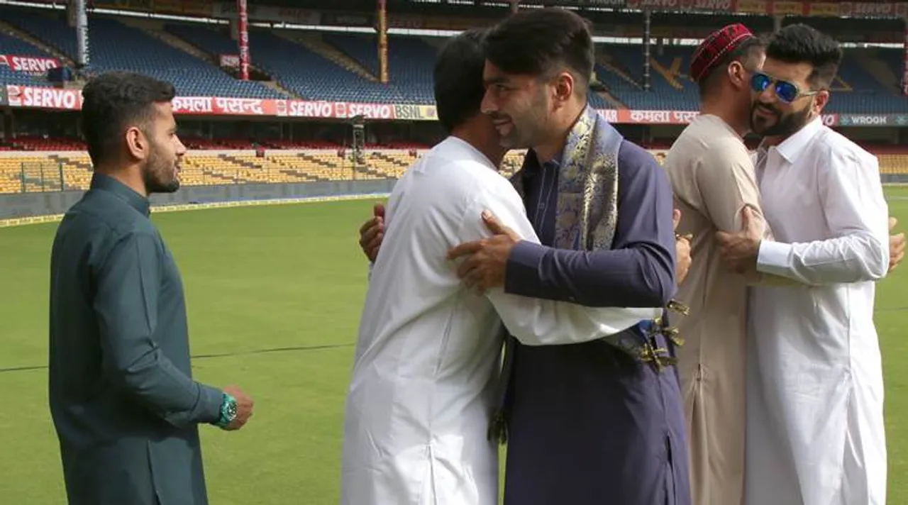 India vs Afghanistan: Rashid Khan, Asghar Stanikzai celebrate Eid in Bangalore