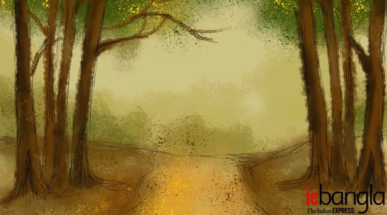 bengali short story ghor by debotosh das illustration chinmoy mukhopadhyay