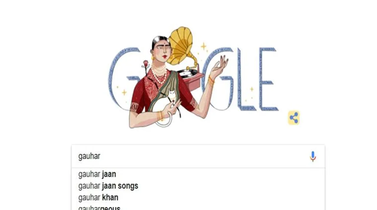 Gauhar Jaan Google Doodle: Singer Gauhar Jaan's 145th birth anniversary remembered by Google Doodle