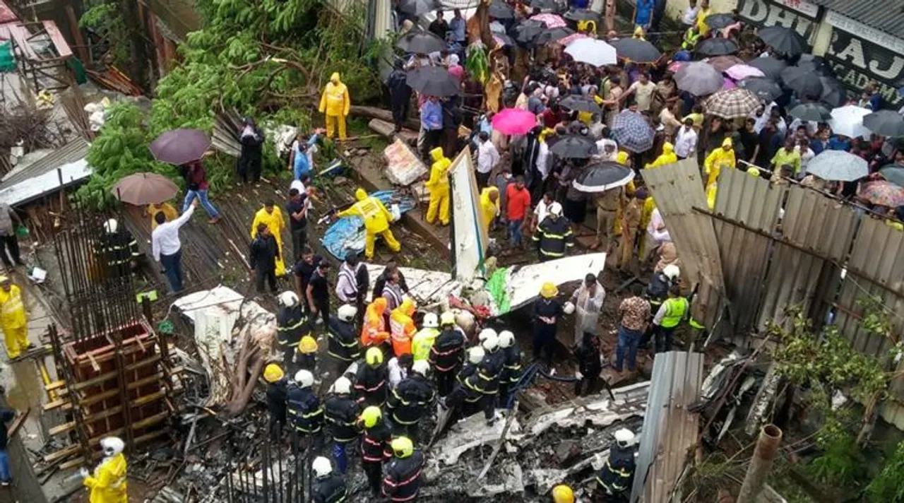Mumbai Plane Crash: Chartered aircraft crashes in Ghatkopar