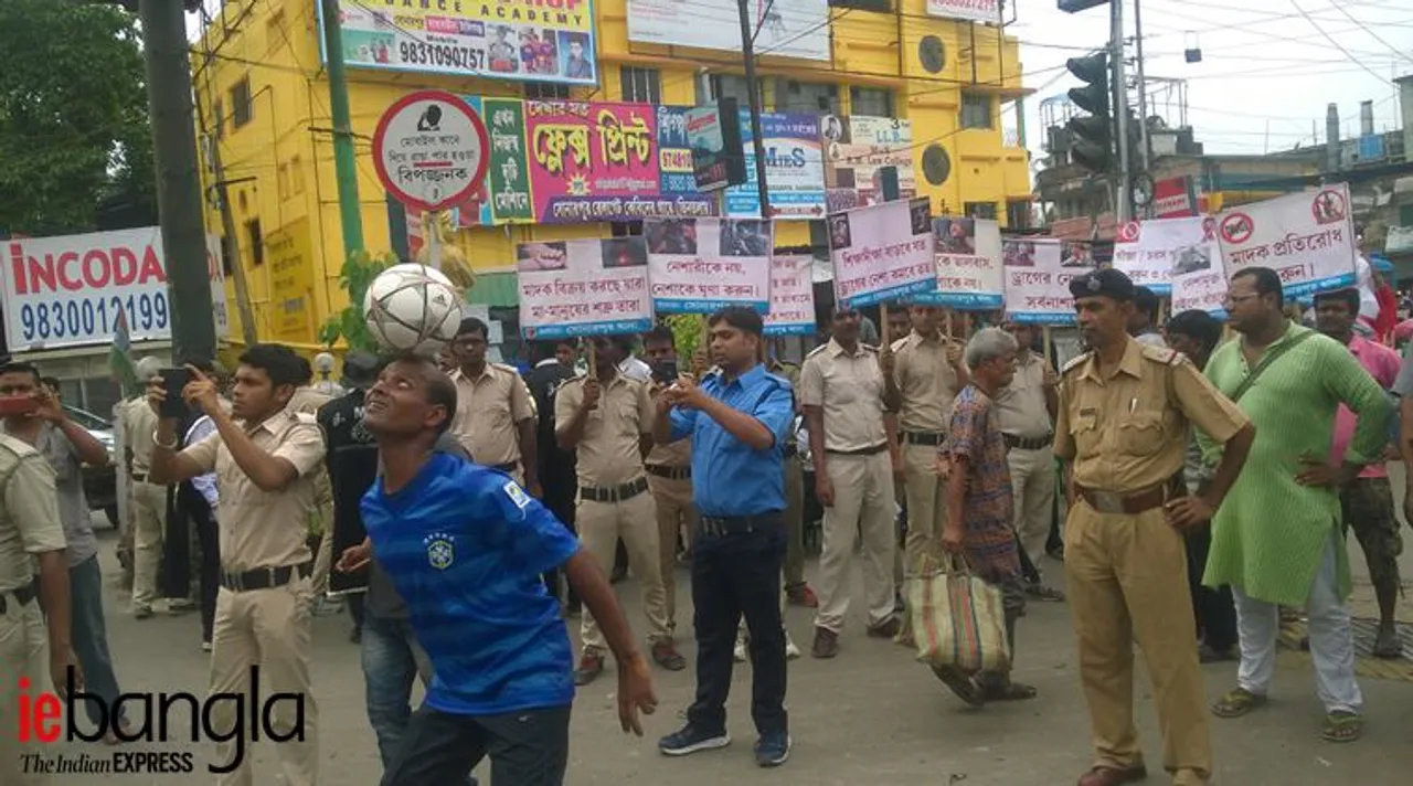 Anti Drug Rally organised by sonarpore police (Photo- Feroz Ahmed)