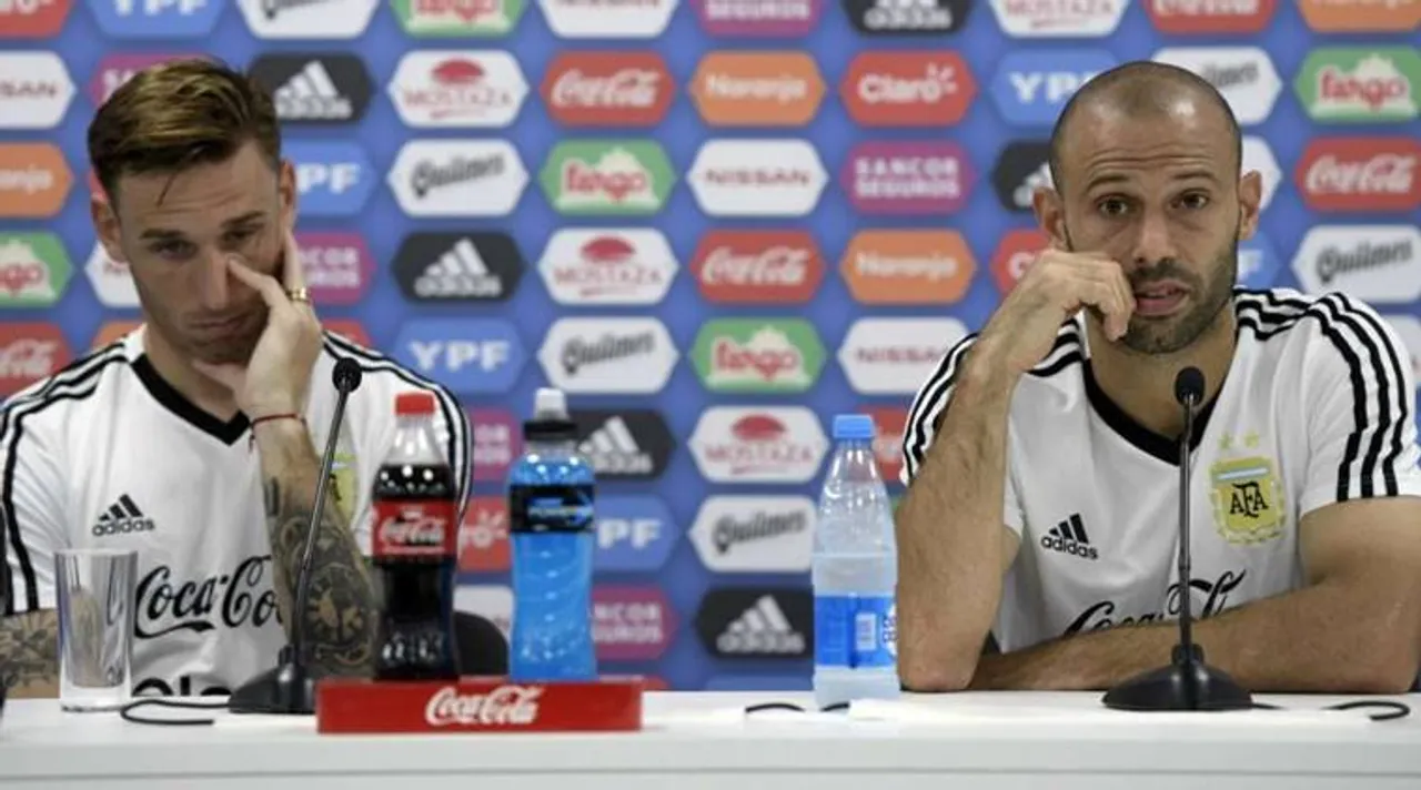 Lucas Biglia and Javier Mascherano
