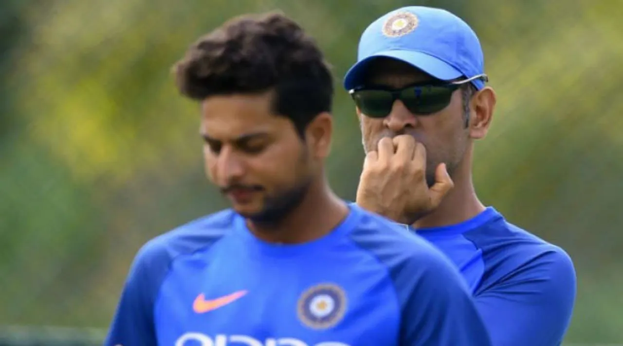 Kuldeep Yadav and MS Dhoni