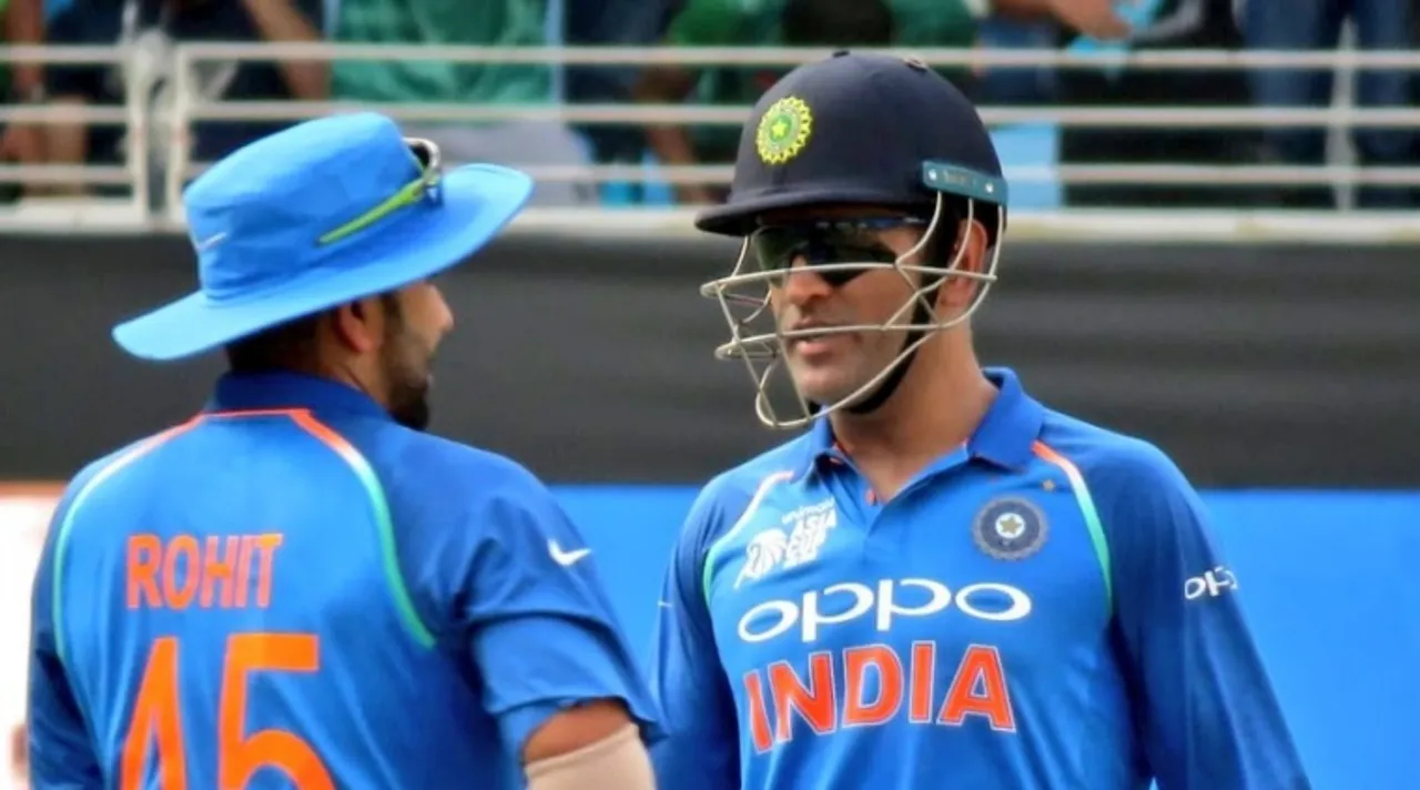 MS Dhoni and Rohit Sharma