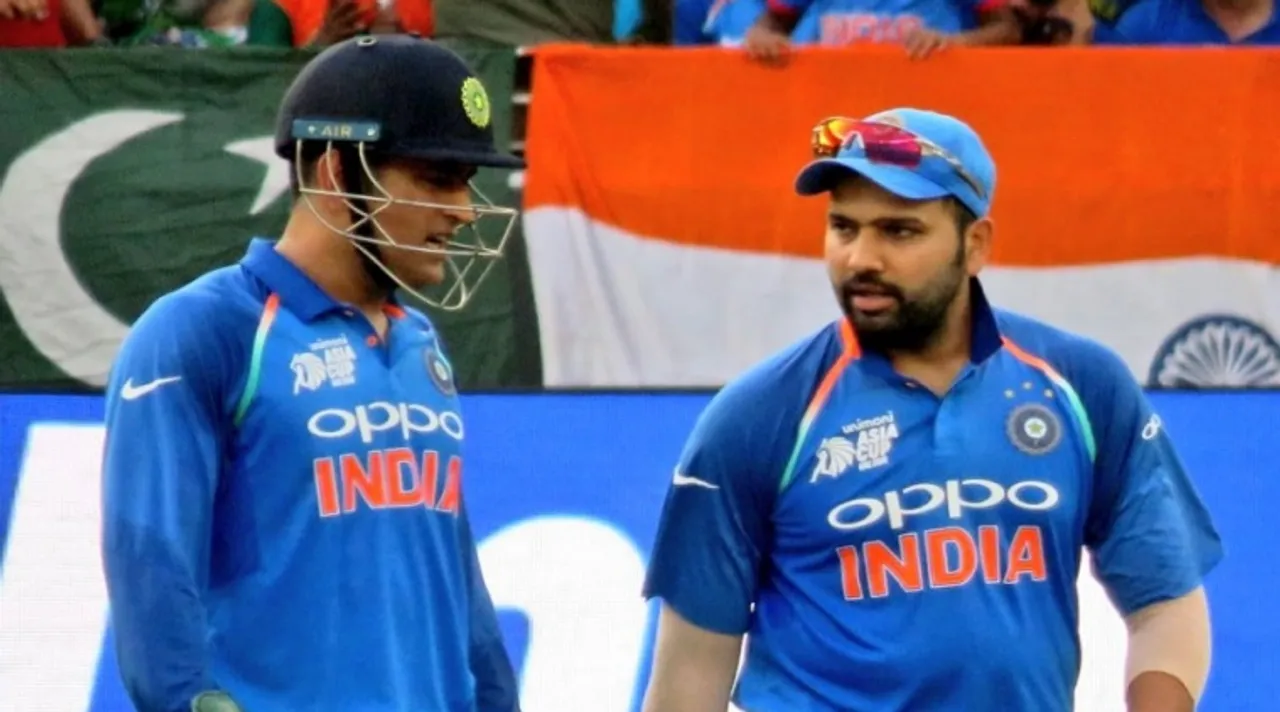 MS Dhoni and Rohit Sharma