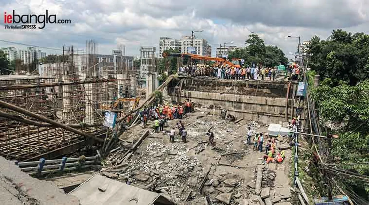 majerhat bridge collapse Express photo Shashi ghosh
