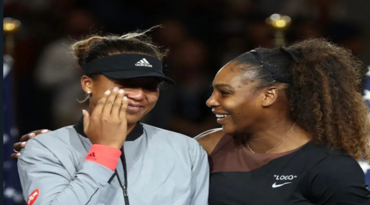 Naomi Osaka and Serena Williams