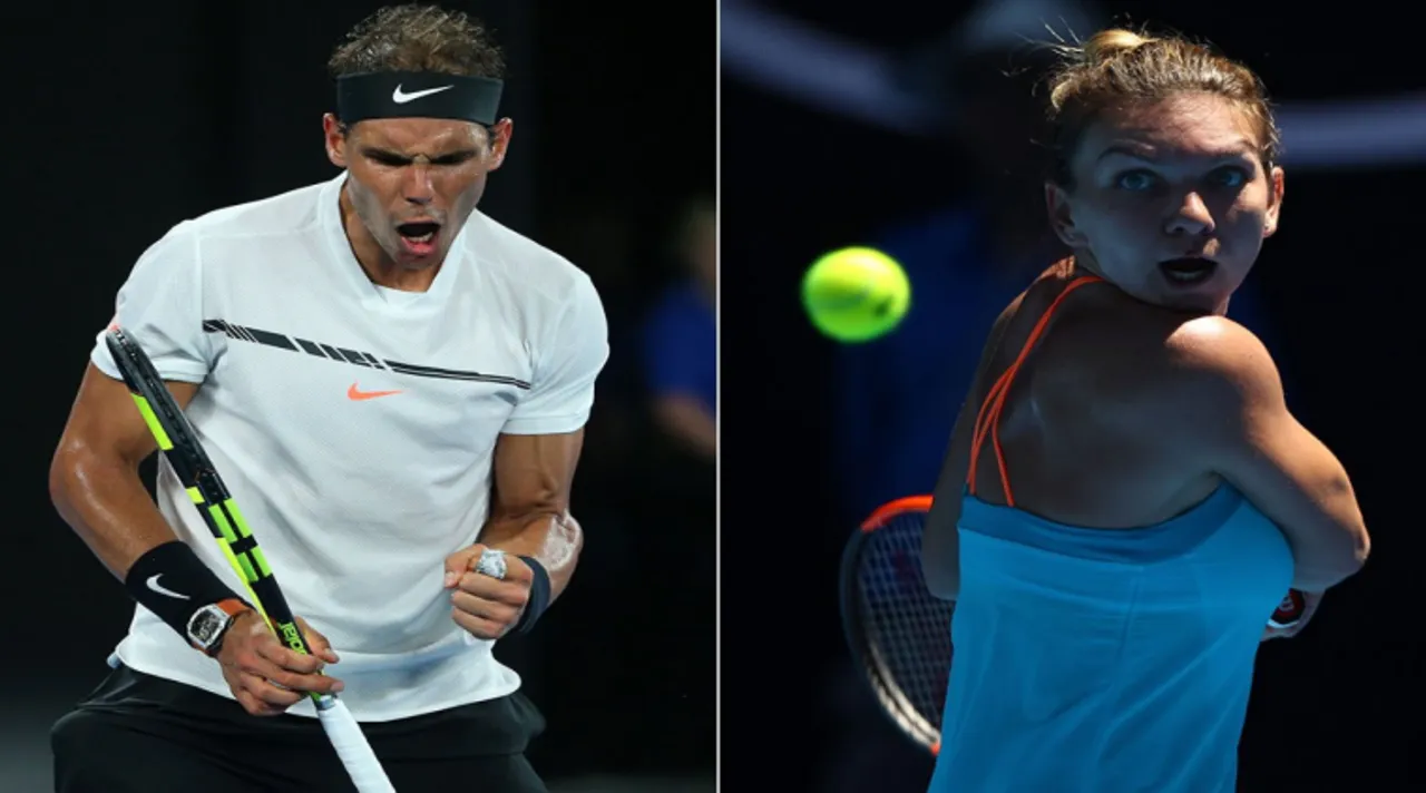 Rafael Nadal and Simona Halep