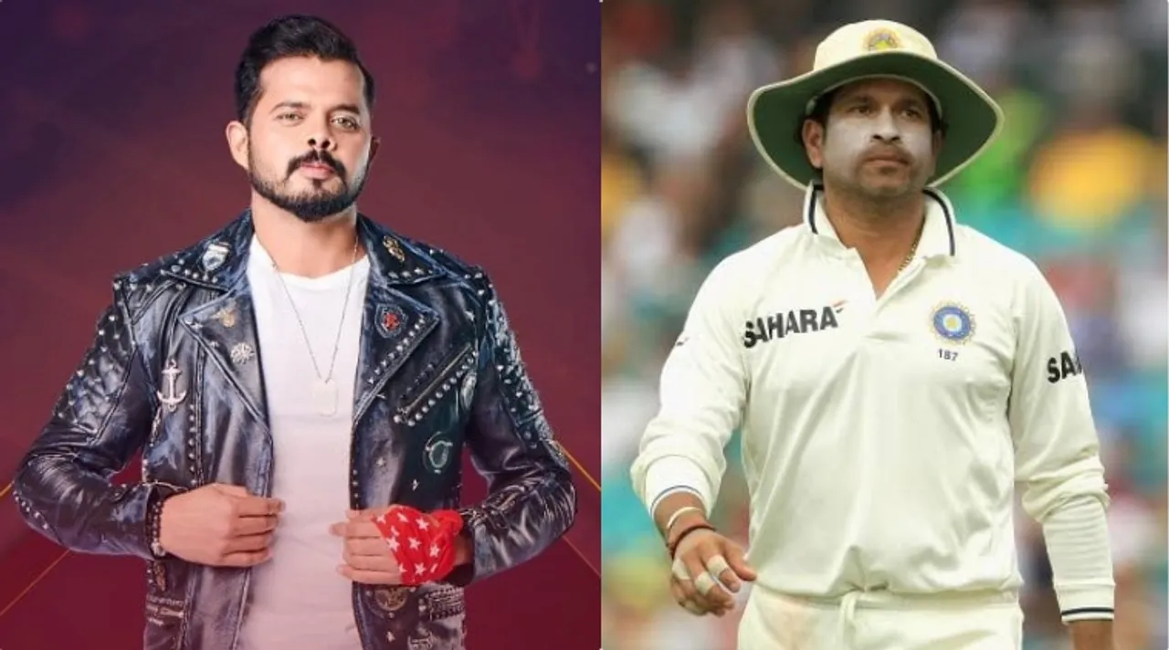 S Sreesanth and Sachin Tendulkar