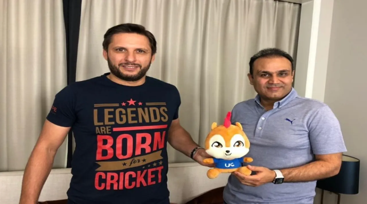 Virender Sehwag and Shahid Afridi