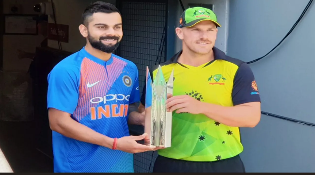 Virat Kohli and Aron Finch