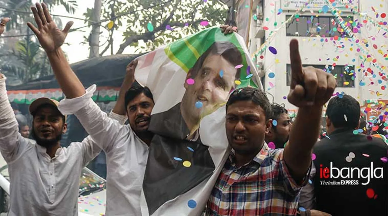 Congress Celebration Express photo Shashi Ghosh
