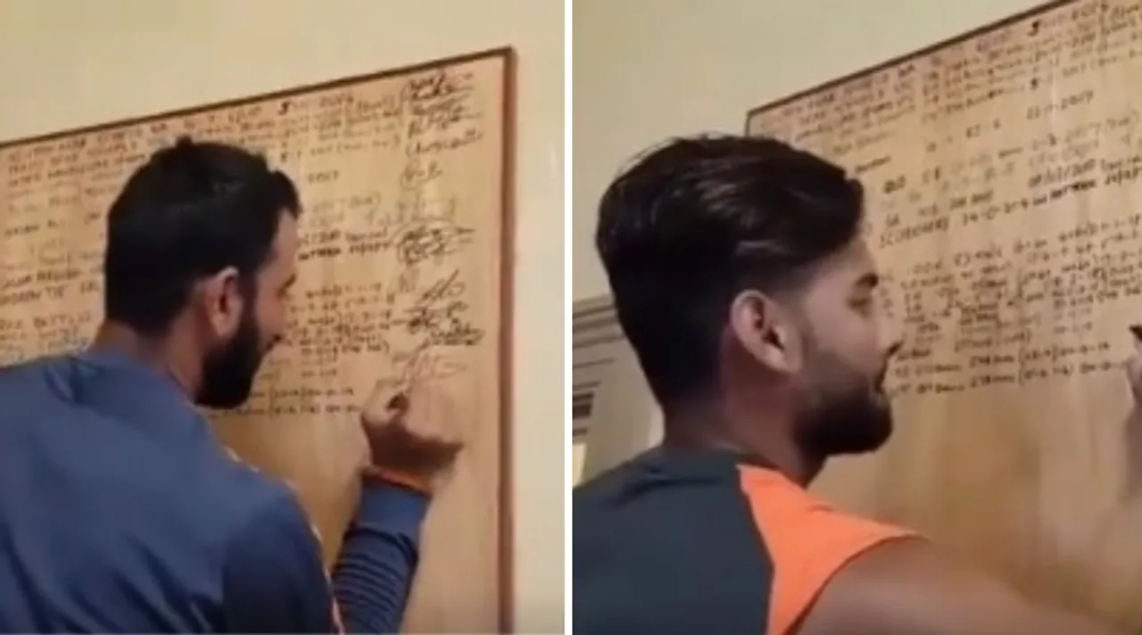 Cheteshwar Pujara, Rishabh Pant Sign Honours Board At The Sydney