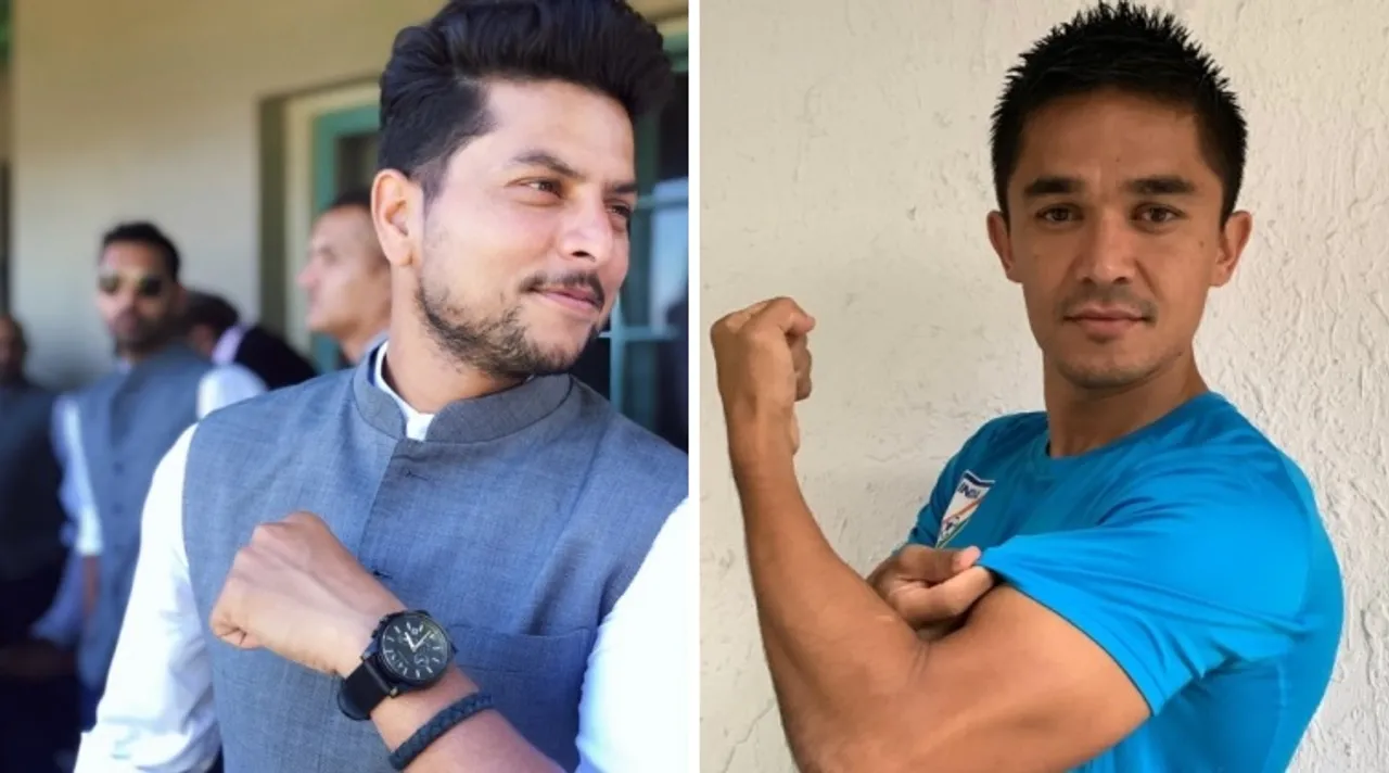 Kuldeep Yadav shares special post for Sunil Chhetri