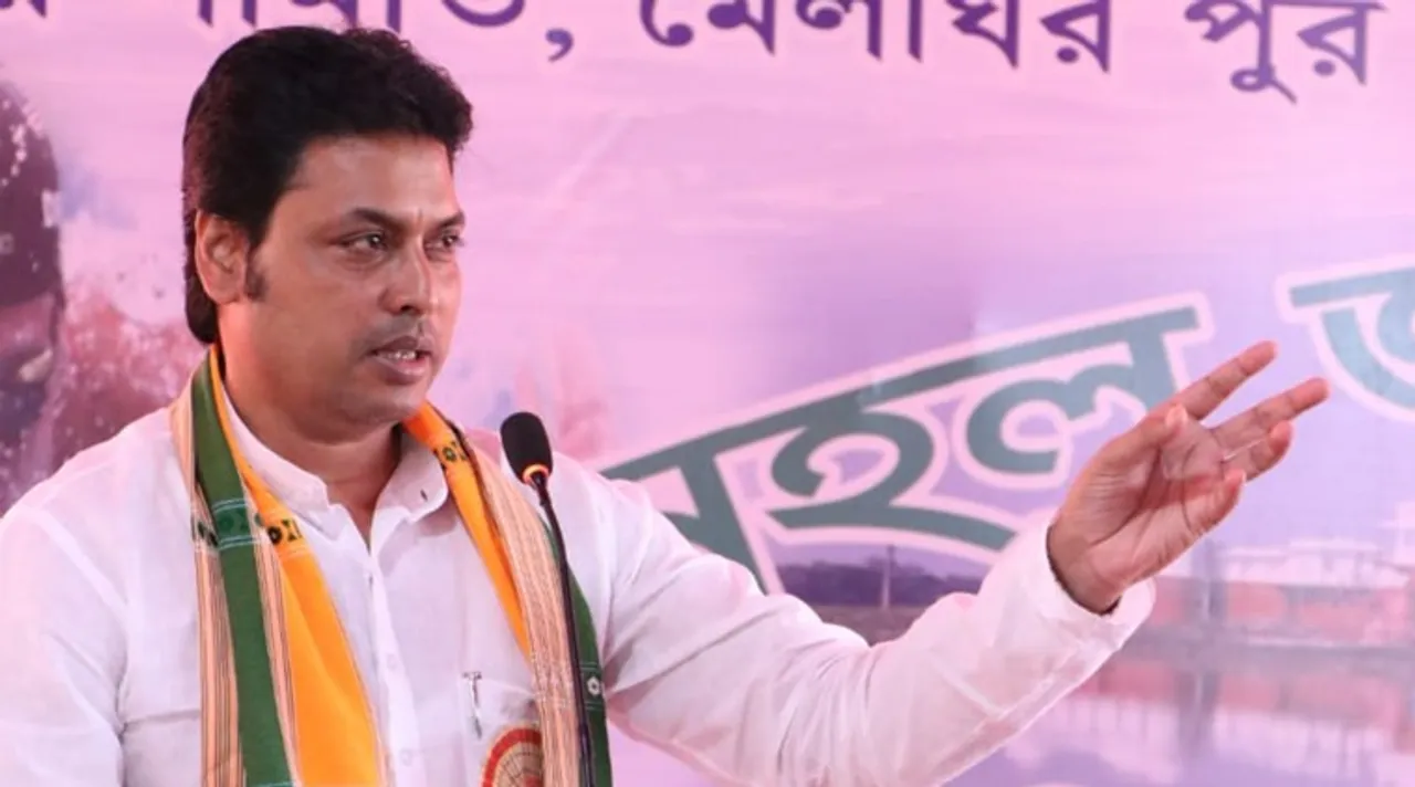 cm biplab dev, 2019 lok sabha, mamata banerjee, biplab dev, tmc, bjp, ২০১৯ লোকসভা, মমতা বন্দ্য়োপাধ্য়ায়, বিপ্লব দেব, তৃণমূল কংগ্রেস, বিজেপি,