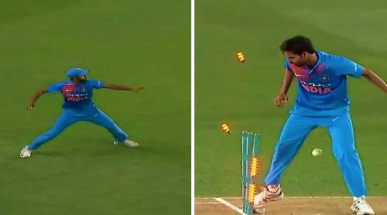 Vijay Shankar's bullet throw and Bhuvne