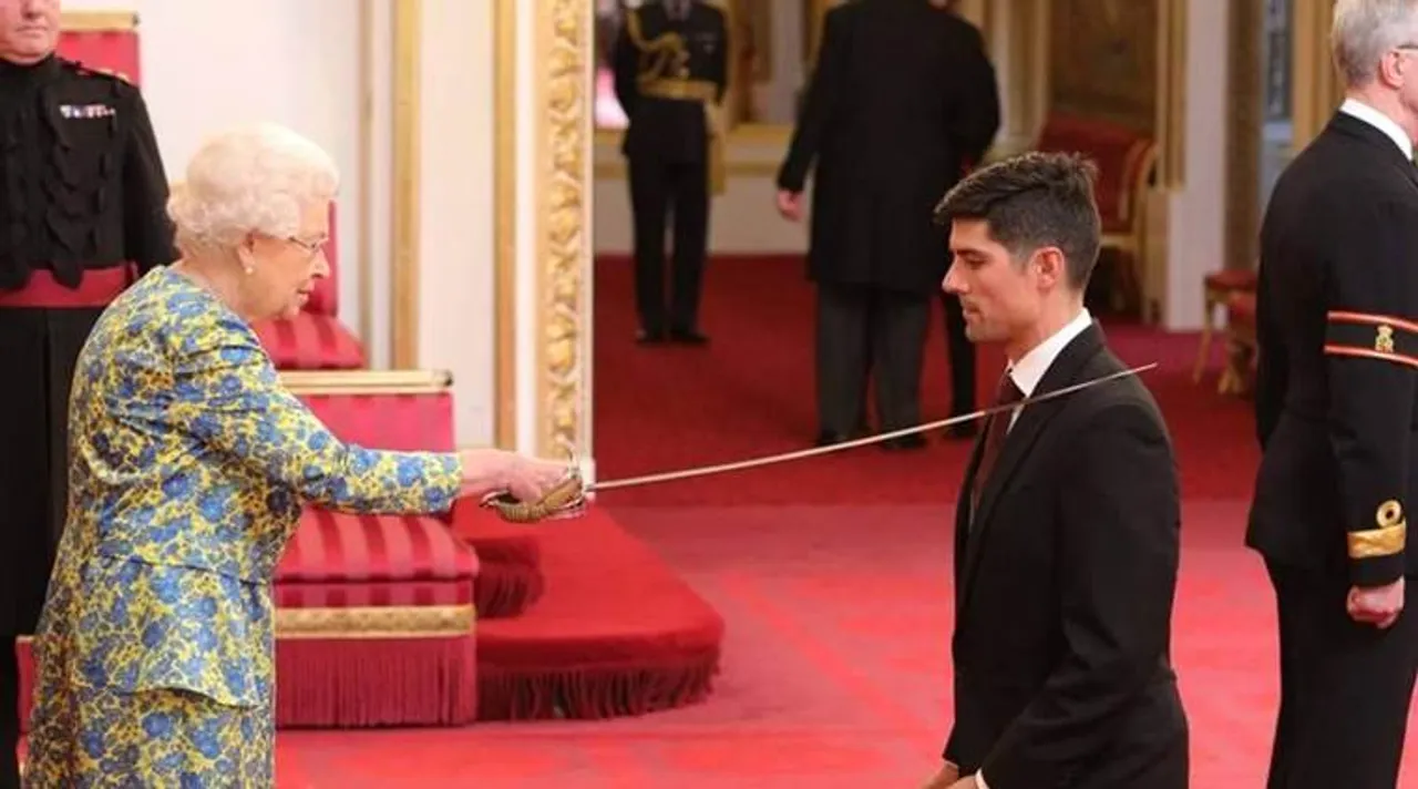 England’s Alastair Cook officially receives Knighthood at Buckingham Palace