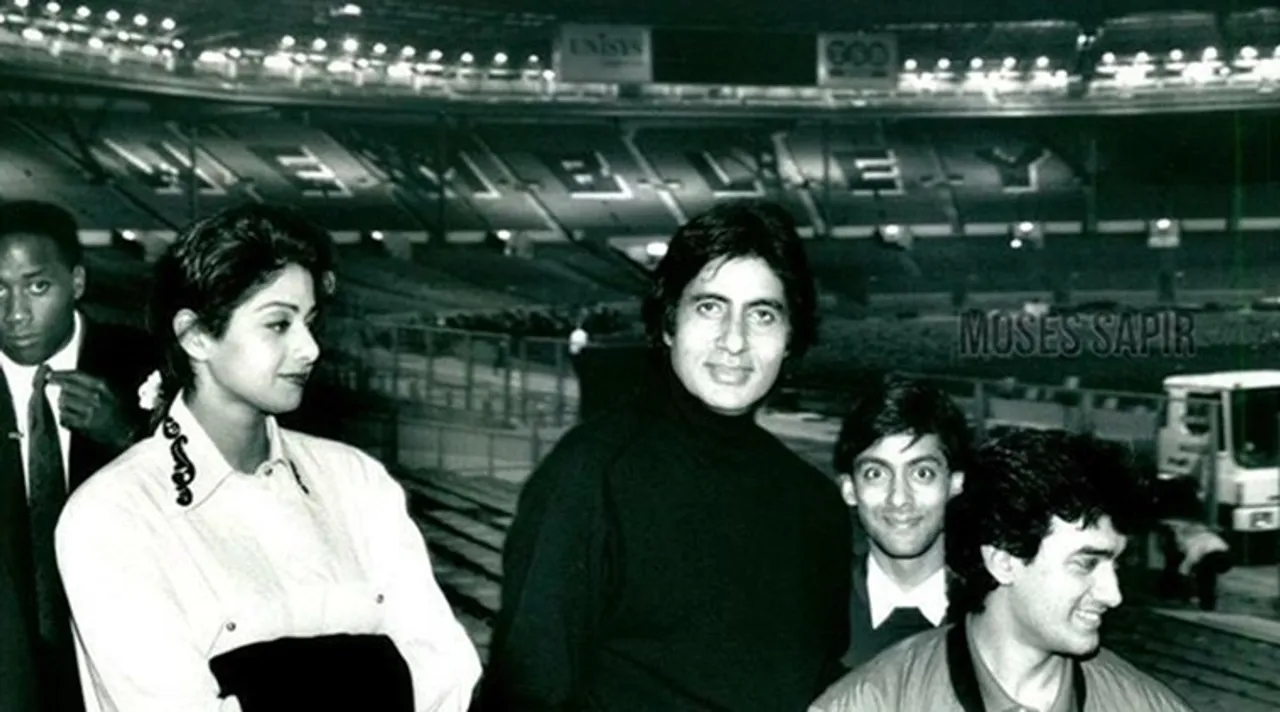 Amitabh Bachchan’s fan shared a photo of him with Salman Khan and Aamir Khan. (Source: Moses Sapir/Twitter)