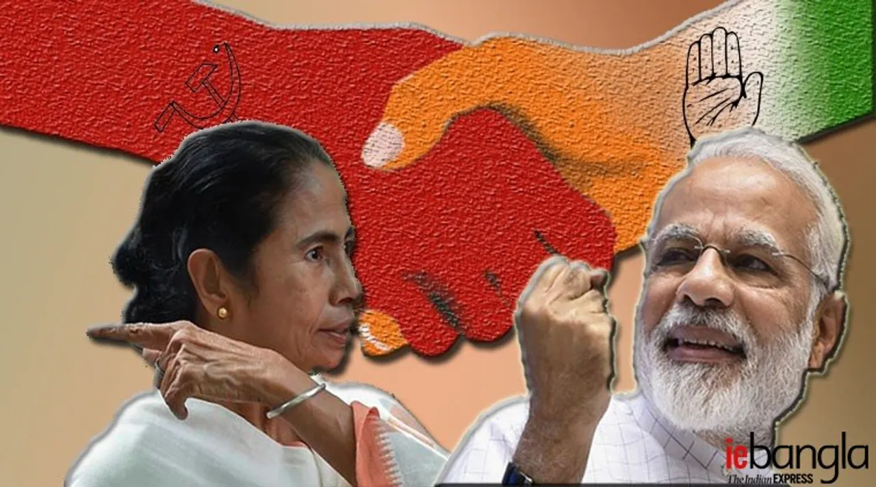 Modi Mamata Left Congress Equation