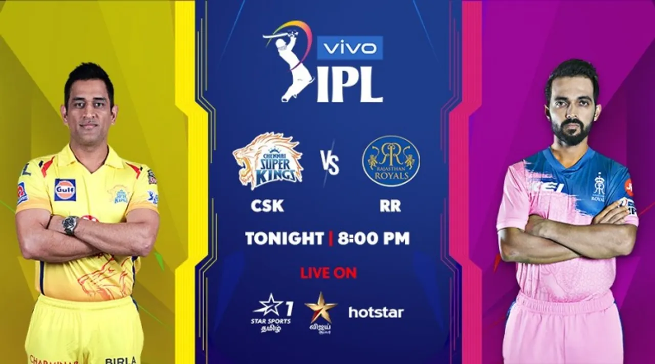 CSK vs RR Live Score, Delhi Capitals vs Chennai Super Kings Live