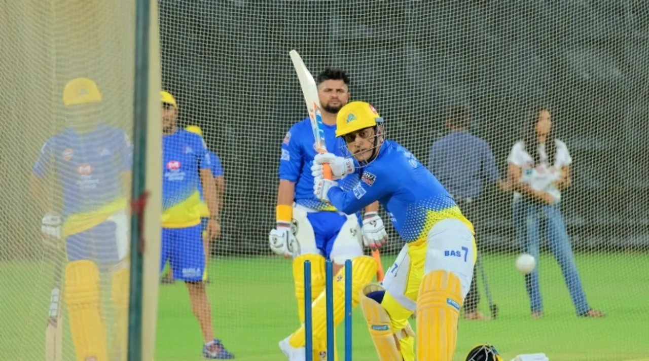 MS Dhoni looks in threatening form as Chennai Super Kings begin preparations for IPL 2019