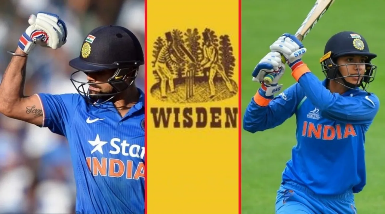 Virat Kohli, Smriti Mandhana Named Wisden's Leading Cricketers Of 2018 Virat Kohli, Smriti Mandhana Named Wisden's Leading Cricketers Of 2018