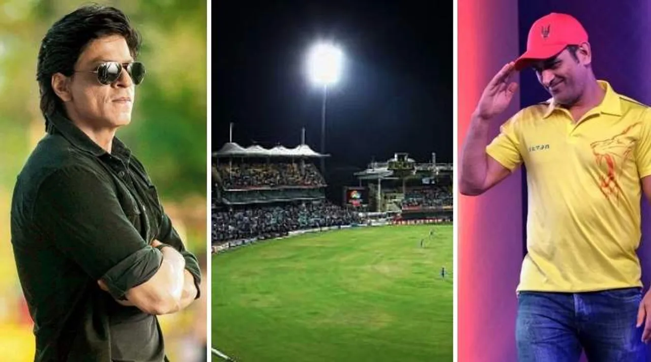 MS Dhoni, Shah Rukh Khan Captured In One Frame During CSK vs KKR IPL 2019 Match
