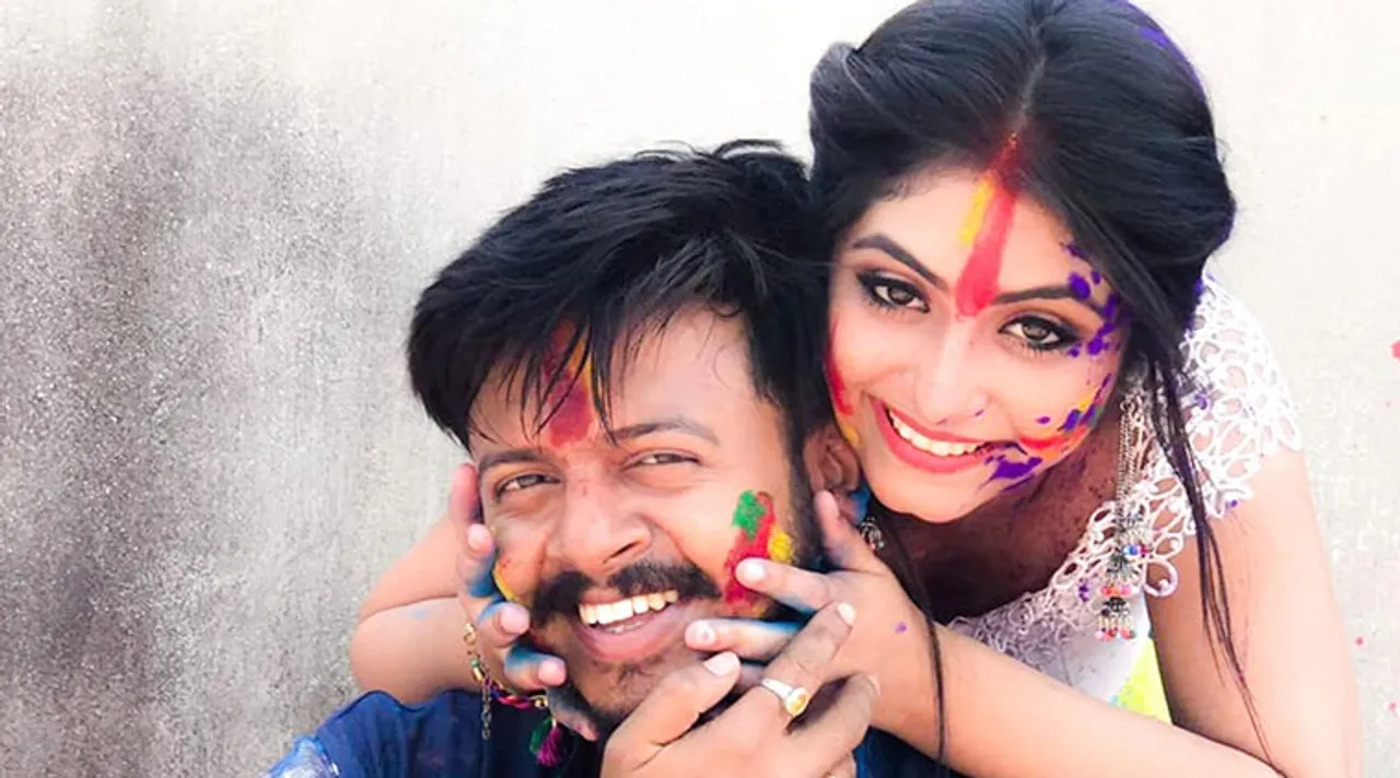 Tiyasha Roy with her husband Suban