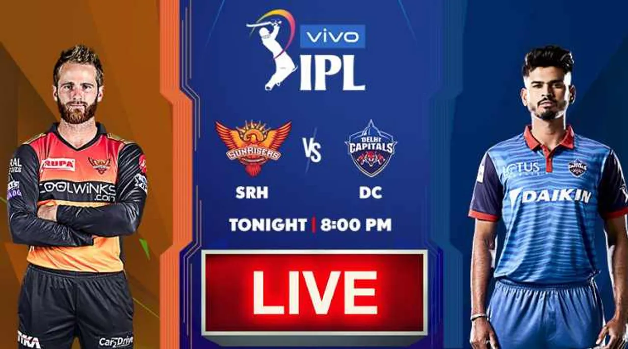 SRH vs DC Match Live, SRH vs DC 2019