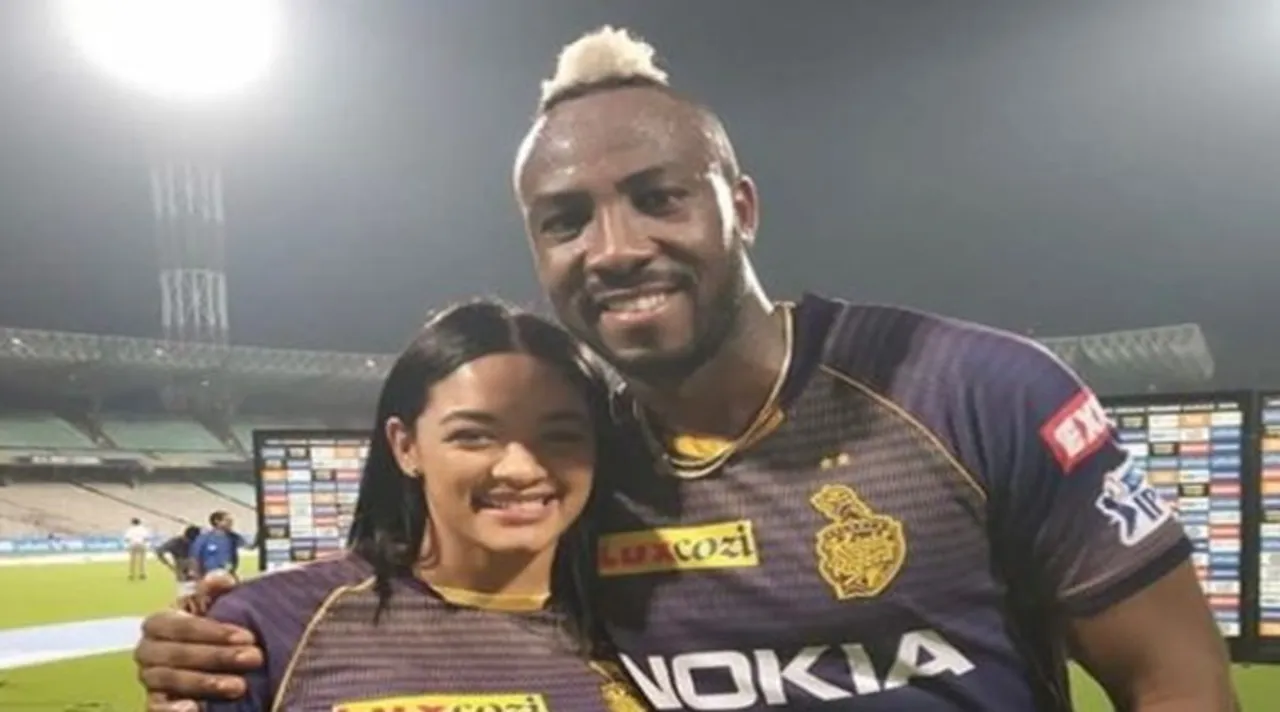 Andrr Russell with his wife